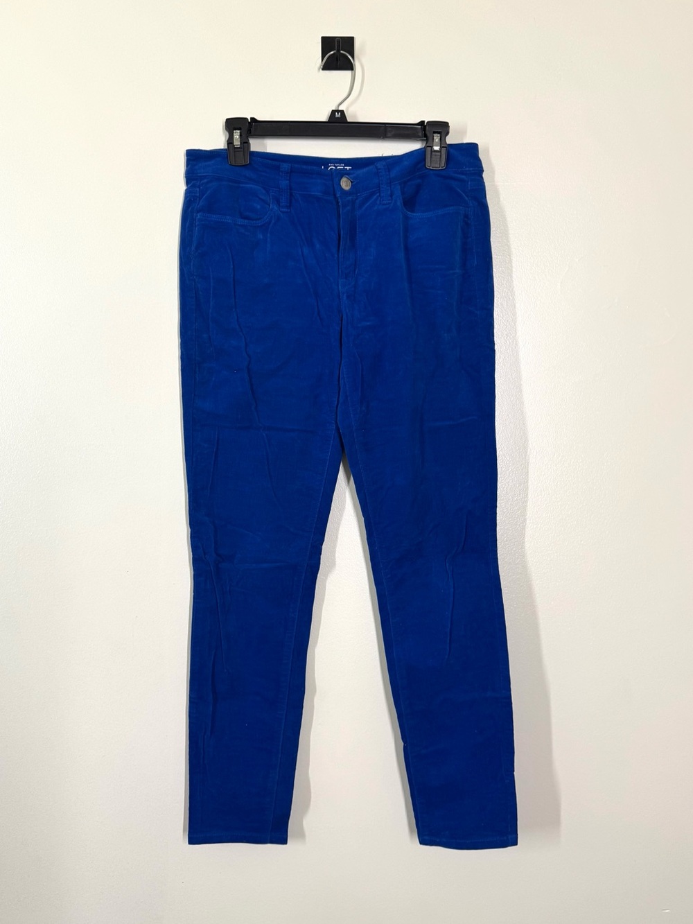 LOFT Royal Blue Super Skinny Pants Size 28 / 6 Jeans Style Corduroy Thin line